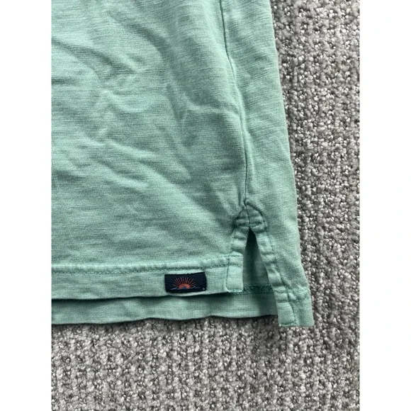 Faherty Sunwashed Organic Cotton Polo Shirt Mens XL Blue Casual Golf - Picture 4 of 13